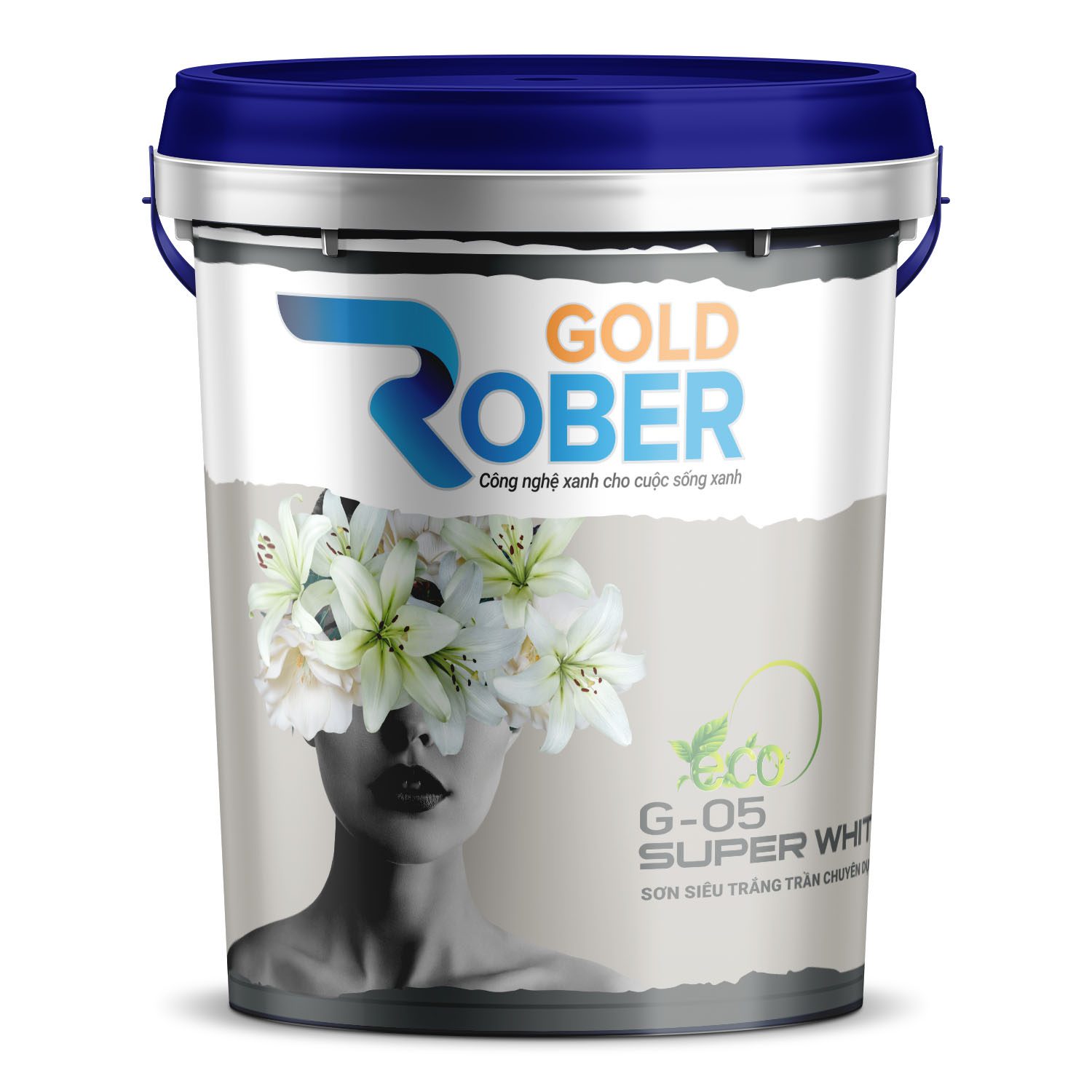 Rober Gold G-05 SUPER WHITE: Sơn siêu trắng trần chuyên dụng 1 Rober Gold Sơn siêu trắng trần chuyên dụng