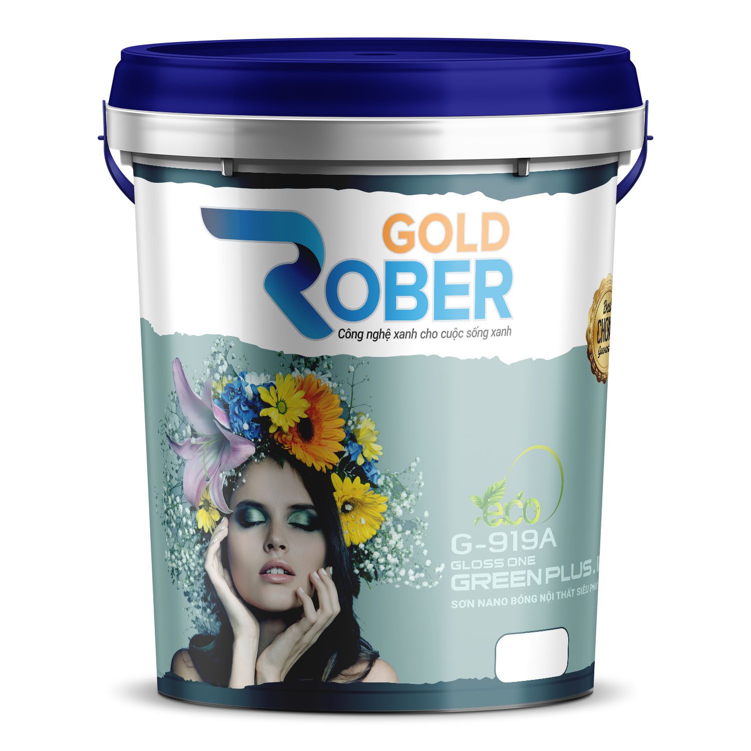 Rober Gold G-919A: Sơn nano bóng nội thất siêu phủ 1 Rober Gold Sơn nano bóng nội thất siêu phủ