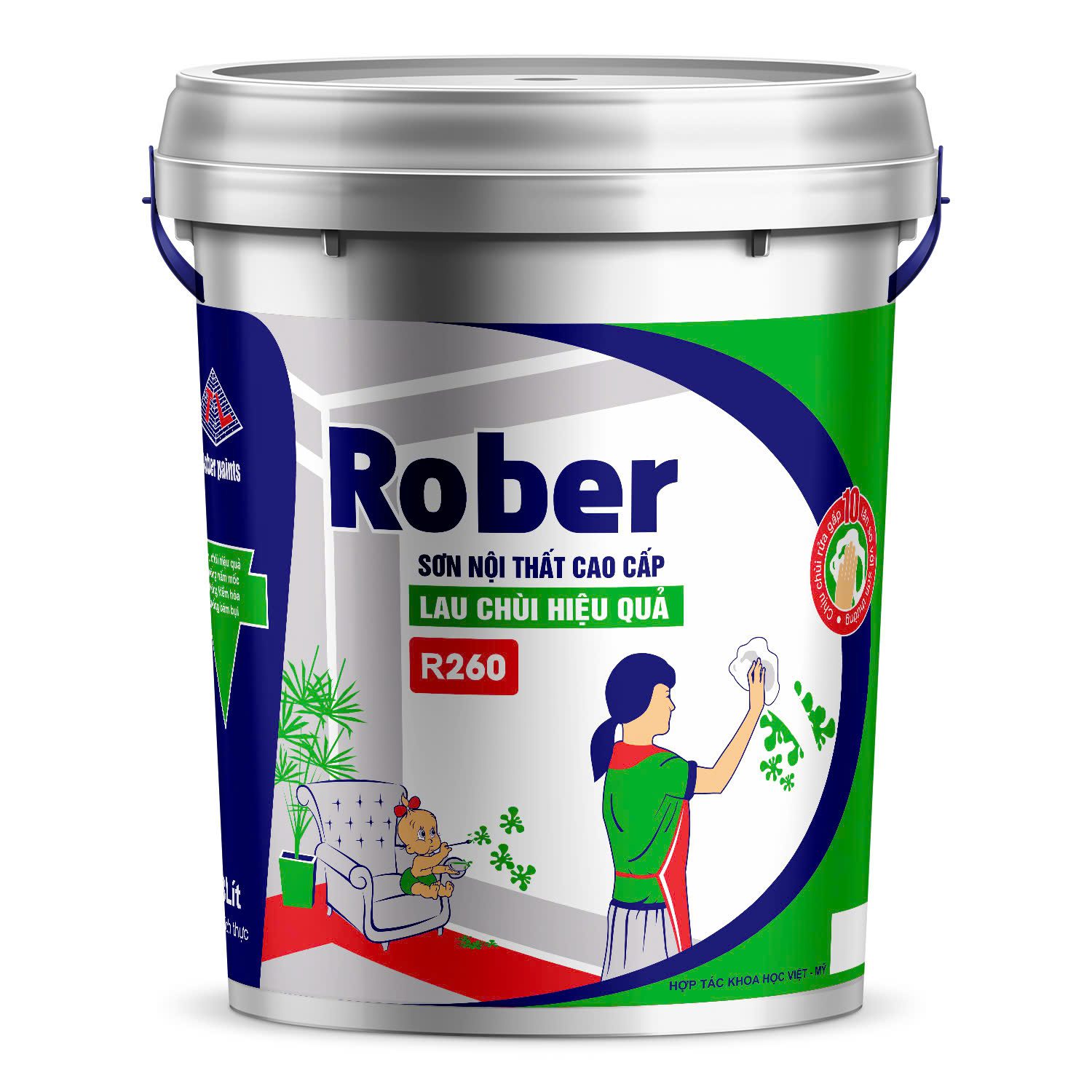 Rober sơn lau chùi hiệu quả 1 Rober lau chùi hiệu quả