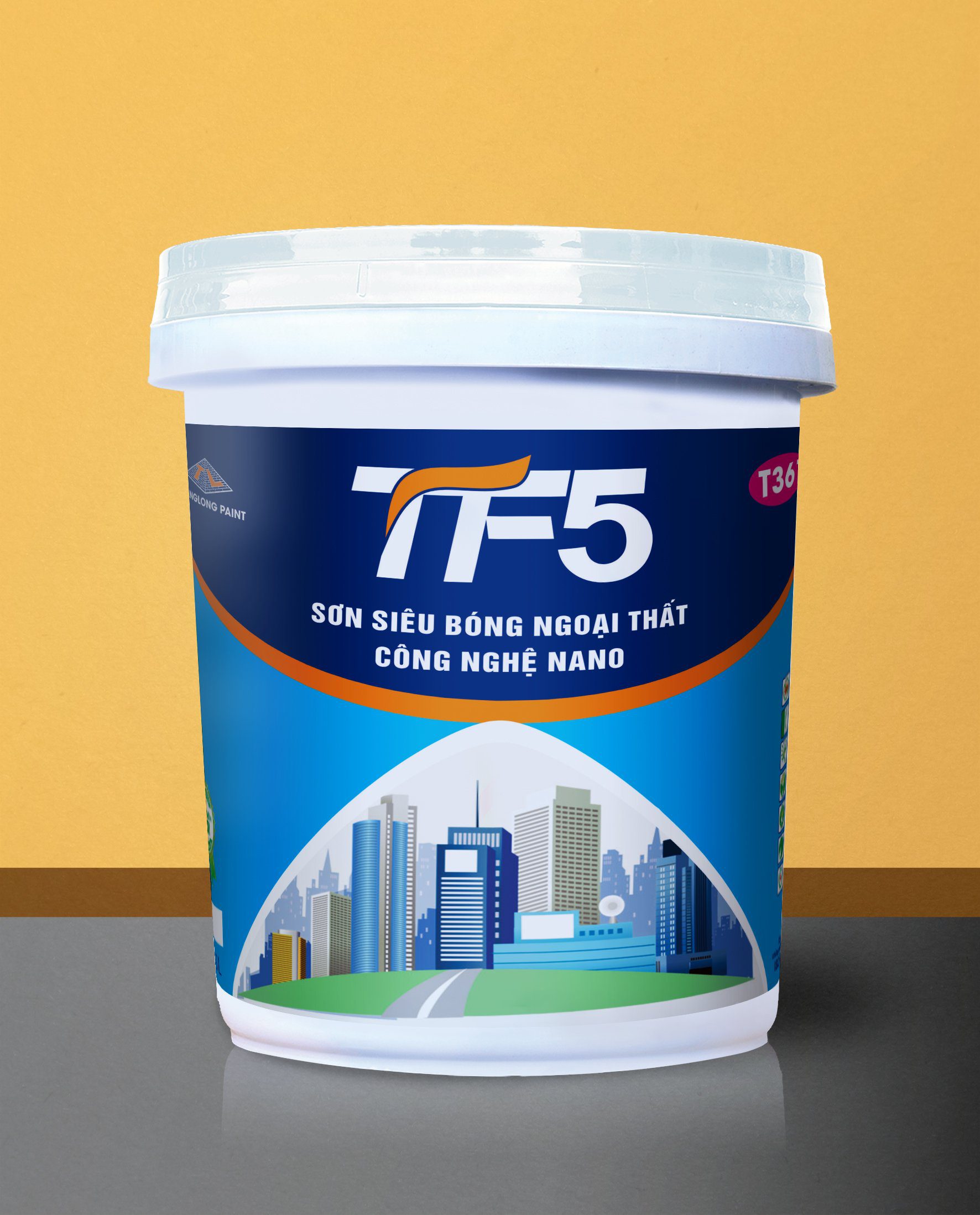 TF5 Sơn siêu bóng ngoại thất công nghệ nano 1 TF5 sơn siêu bóng ngoại thất công nghệ nano