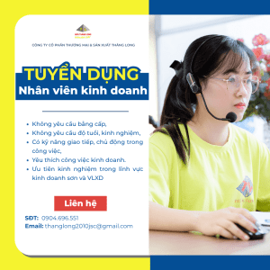 Banner tuyển dụng Nhân viên Kinh doanh/Tổng đài của Sơn Thăng Long
