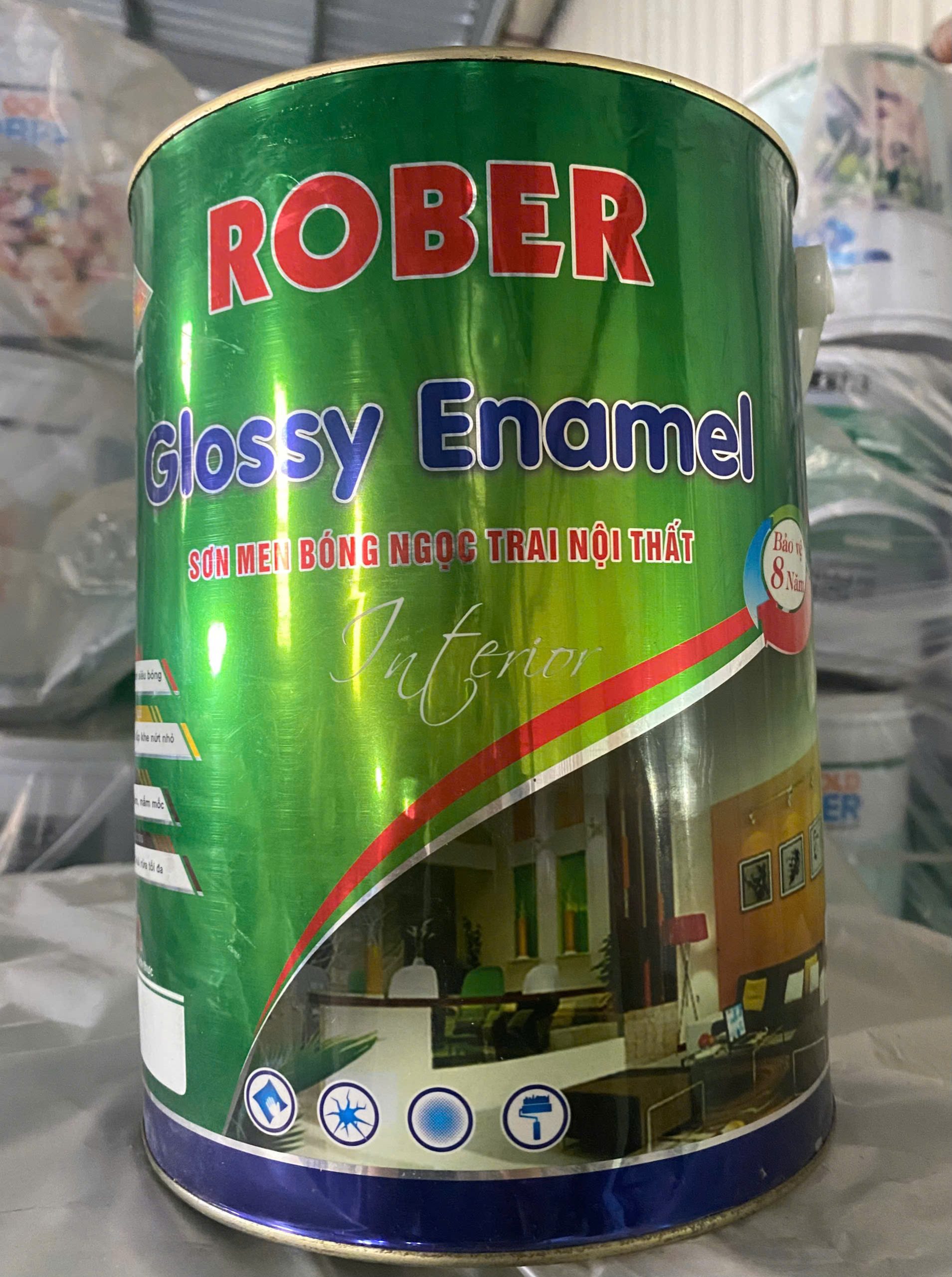 Rober sơn men bóng ngọc trai nội thất 1 sơn robber men bóng ngọc trai nội thất
