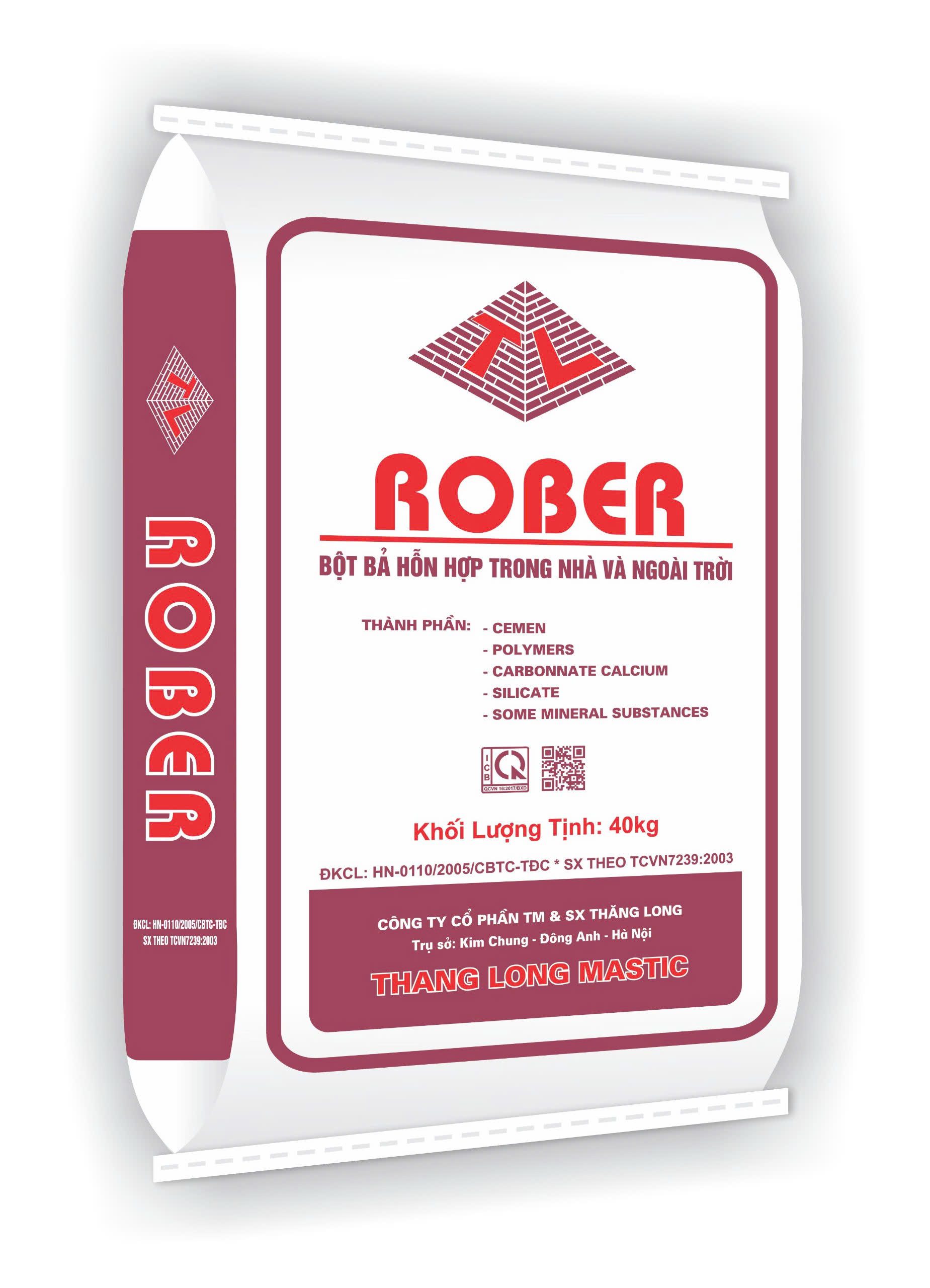 Rober bột bả nội - ngoại thất 1 rober bột bả bao tím nội - ngoại thất