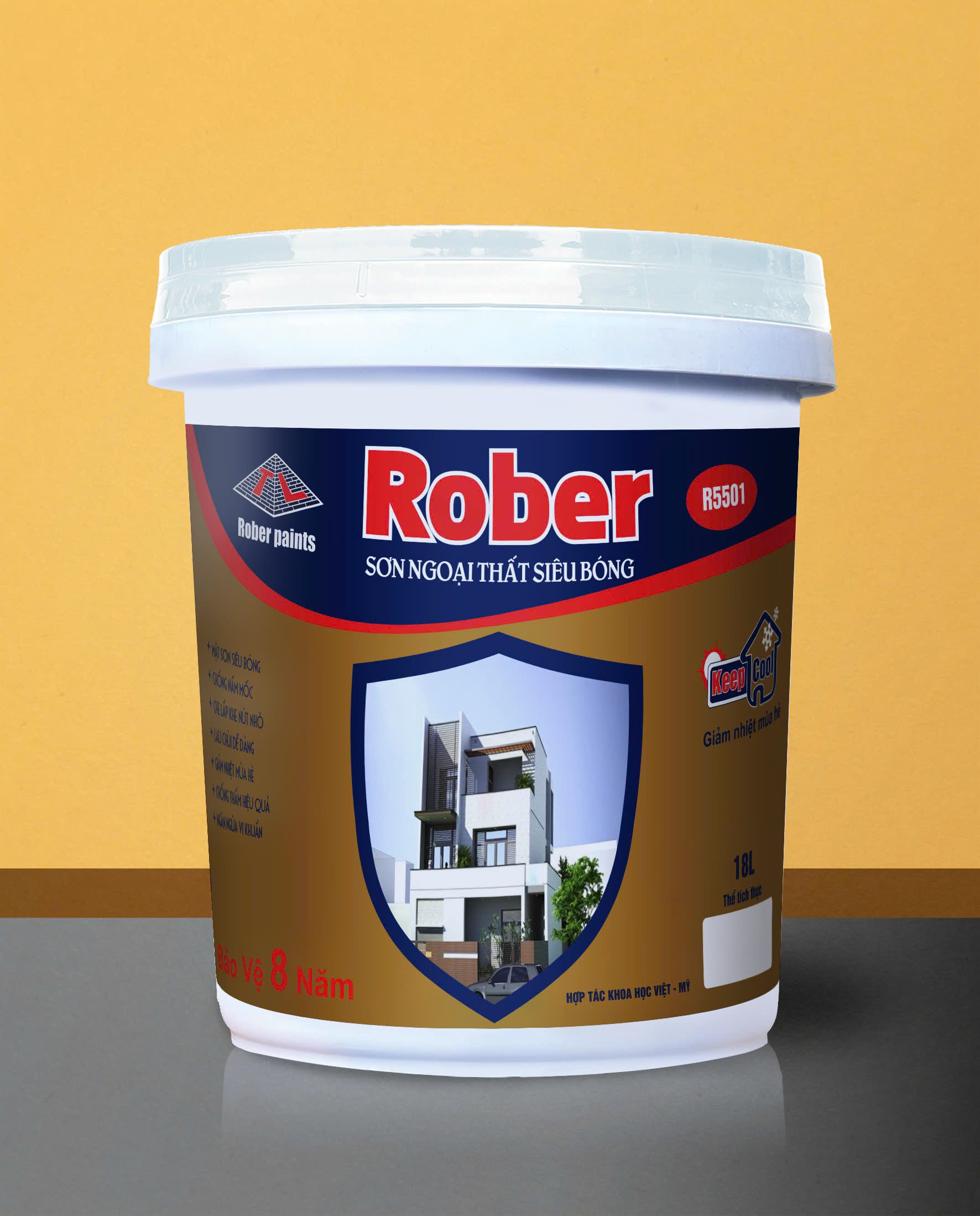 Rober Sơn ngoại thất siêu bóng 1 rober sơn ngoại thất siêu bóng