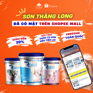 Sơn Thăng Long chính hãng đã có mặt trên Shopee Mall 2 ra mắt shopee sơn thăng long