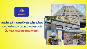 Giải pháp sơn cải tạo ngoại thất tối ưu cho dự án 196 Thái Thịnh 1 ảnh bìa 196 thái thịnh