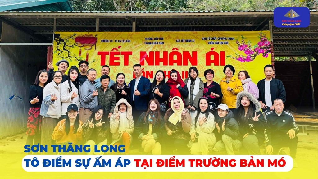 SƠN THĂNG LONG TÔ ĐIỂM SỰ ẤM ÁP CHO CỘNG ĐỒNG TRONG HÀNH TRÌNH MANG TÊN "TẾT NHÂN ÁI" 1 son thang long to diem tai diem truong ban mo son la 2