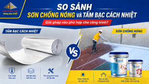 So sánh sơn chống nóng với tấm cách nhật